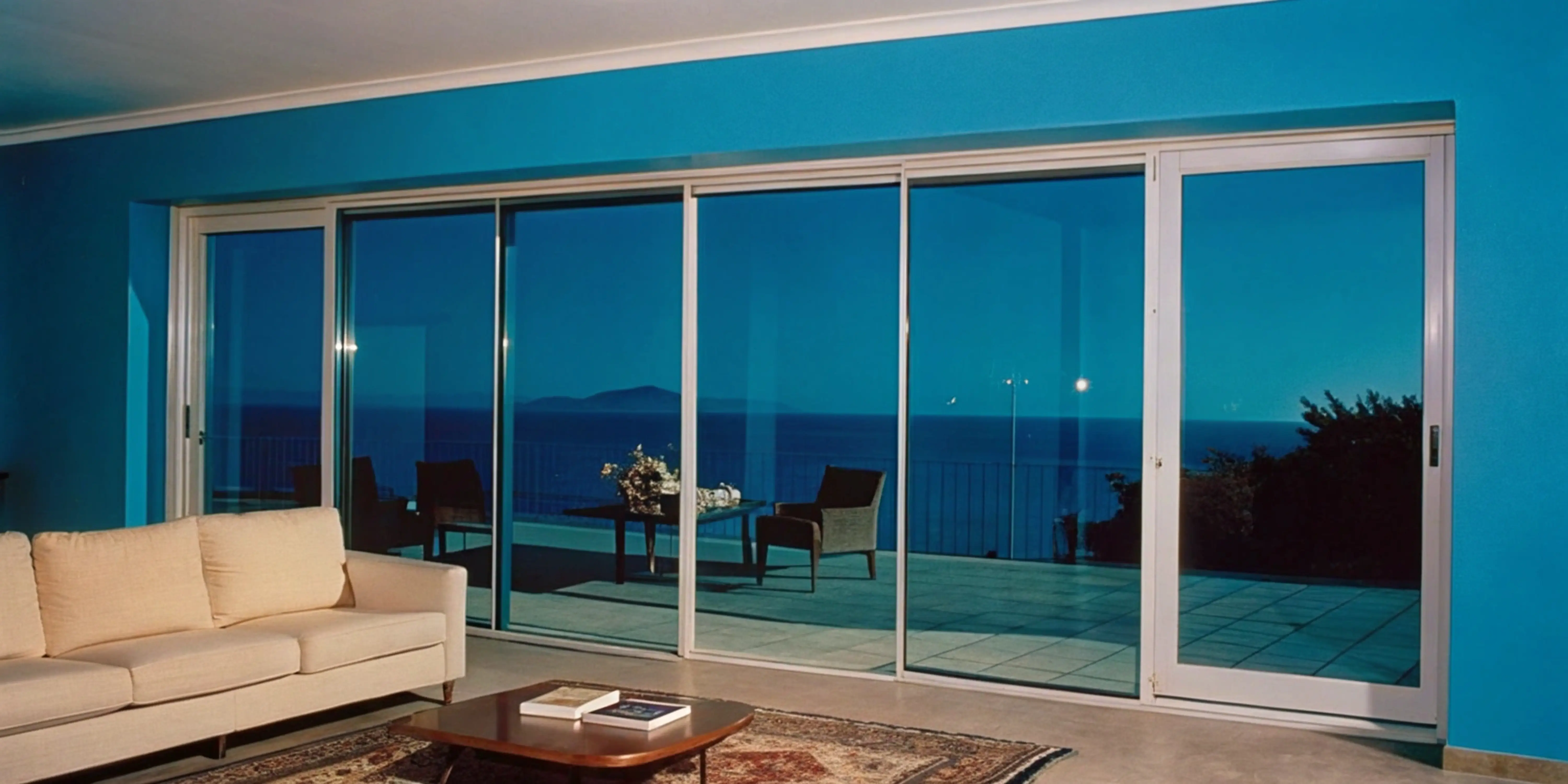 Three track sliding doors