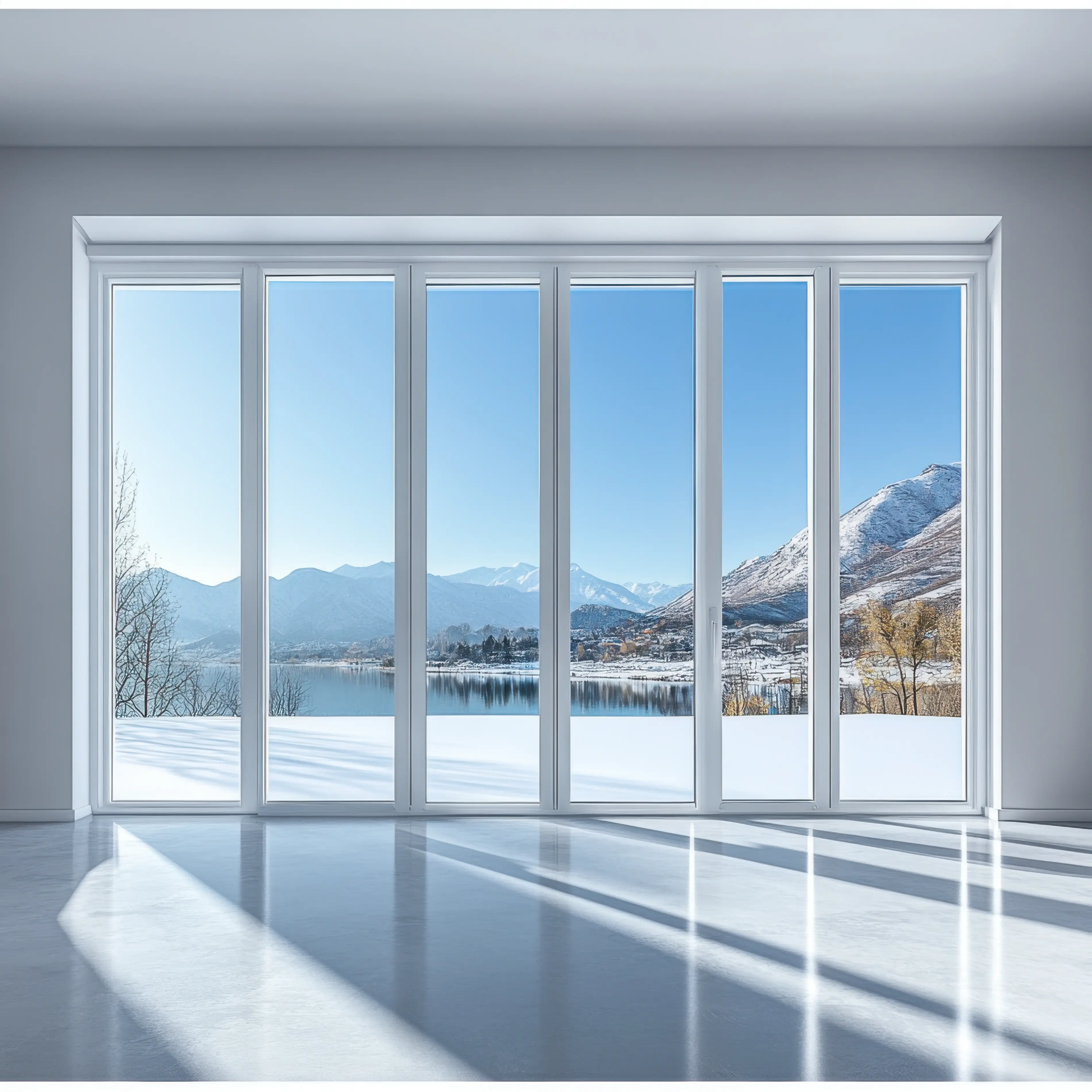 Three track sliding doors